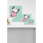 " Bubble Gum Snea Llama Green " by Big Nose Works - Image 3