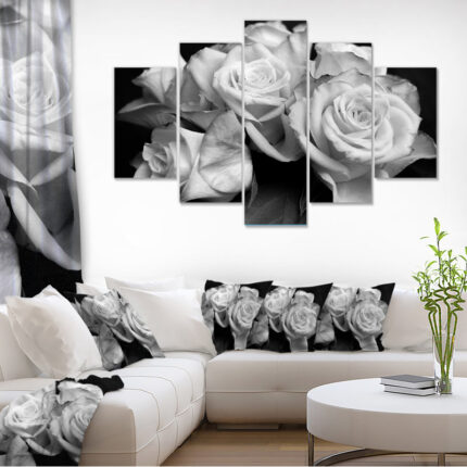 ” Bunch Of Roses ” 5 – Pieces - Chic Decora
