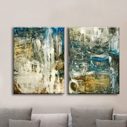 ” Canyon Falls I/II ” by Norman Wyatt Jr. 2 – Pieces - Chic Decora