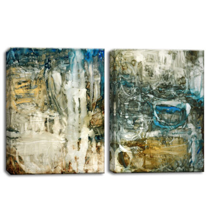 ” Canyon Falls I/II ” by Norman Wyatt Jr. 2 – Pieces - Chic Decora