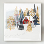 " Christmas Chalet I " by Victoria Borges Painting Print - Image 2
