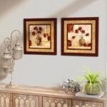 " Cinq Tulipes " 2 - Pieces