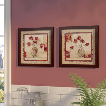 ” Cinq Tulipes ” 2 – Pieces - Chic Decora