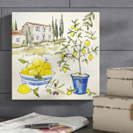 ” Citron III ” by Anne Tavoletti Painting Print - Chic Decora