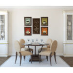 " Classic Retro Coffee, Espresso, Cappuccino, Latte And This House Runs On Love Laughter And A Whole Lot Of Coffee " by N. Harbick 5 - Pieces - Image 2