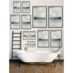 " Cloudy Lake " 2 - Pieces - Image 4