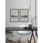 " Cloudy Lake " 2 - Pieces - Image 6