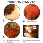 " Colorful Fall Sunset Over River " - Image 5