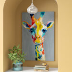 " Colorful Giraffe "