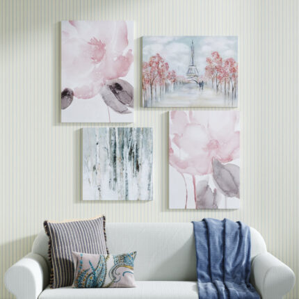 ” Contemporary Pink ” 4 – Pieces - Chic Decora
