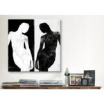 " Contrasting Silhouette Figure " by 5by5collective