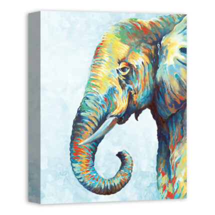 ” Cool Colorful Elephant Black “ - Chic Decora