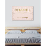 " Couture Road Sign Rococo Gold Blush " - Image 6