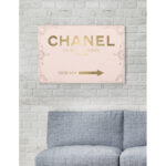 " Couture Road Sign Rococo Gold Blush " - Image 2