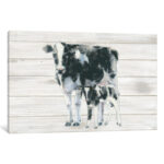 " Cow And Calf On Wood " by Emily Adams - Image 4