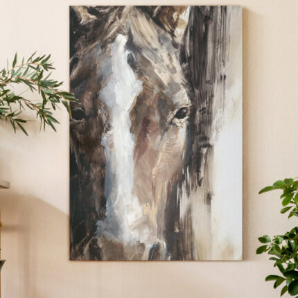 ” Cropped Equine Study II ” Painting Print - Chic Decora