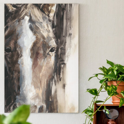 ” Cropped Equine Study II ” Painting Print - Chic Decora