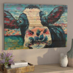 " Curious Cow 2 Arte De Legno Digital Print "