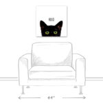 " Curious Hello Black Cat " - Image 3