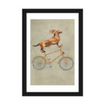 " Dachshund On Bicycle I " by Coco De Paris