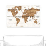 " Distressed World Map " - Image 5