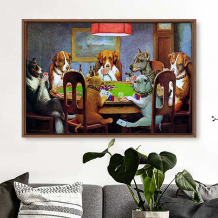 ” Dogs Playing Poker “ - Chic Decora