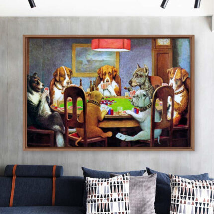 ” Dogs Playing Poker “ - Chic Decora