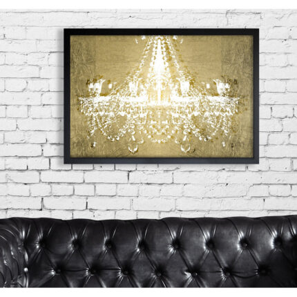 ” Dramatic Entrance Gold ” Painting Print - Chic Decora