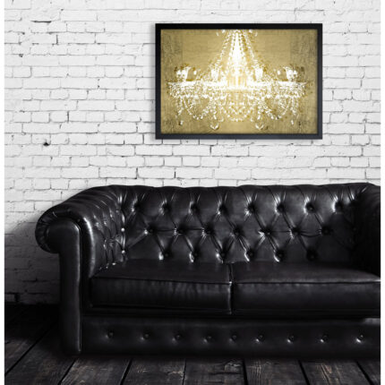 ” Dramatic Entrance Gold ” Painting Print - Chic Decora