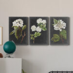 " Dramatic White Flowers I " 3 - Pieces - Image 2