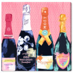 " Drinks And Spirits Pass The Bottle!, Glam Pink " by Oliver Gal - Image 4