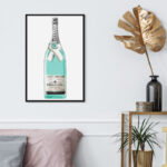 " Drinks And Spirits Priceless Champagne Bottle " by Oliver Gal