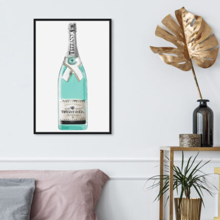 ” Drinks And Spirits Priceless Champagne Bottle ” by Oliver Gal - Chic Decora