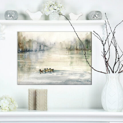” Ducks In Pond “ - Chic Decora