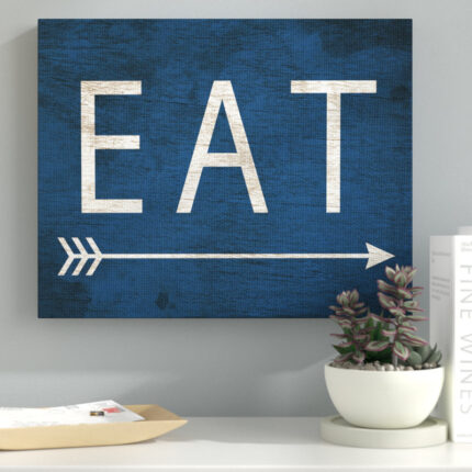 " Eat With Arrow Blue " by Daphne Polselli