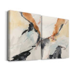 " Efflux I " 2 - Pieces Painting Print - Image 5