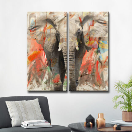 ” Elephant I ” by Tristan Scott 2 – Pieces - Chic Decora
