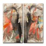 " Elephant I " by Tristan Scott 2 - Pieces - Image 4
