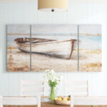 " Embellished Whitewashed Boat " 3 - Pieces