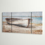 " Embellished Whitewashed Boat " 3 - Pieces - Image 2