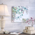 " Eucalyptus And Dragonfly " by Tre Sorelle Studios Painting Print