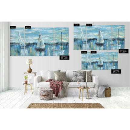 ” Evening On The Bay ” 3 – Pieces - Chic Decora