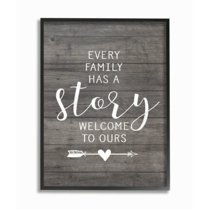 ” Every Family Has A Story ” by Lettered And Lined - Chic Decora