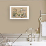 "Farmhouse Bath II" Framed Wall Art for Living Room, Bedroom Wall Decoration by Pam Britton