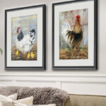" Farmhouse Rooster " 2 - Pieces