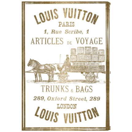 ” Fashion And Glam Articles De Voyage Gold Leaf Road Signs “ - Chic Decora