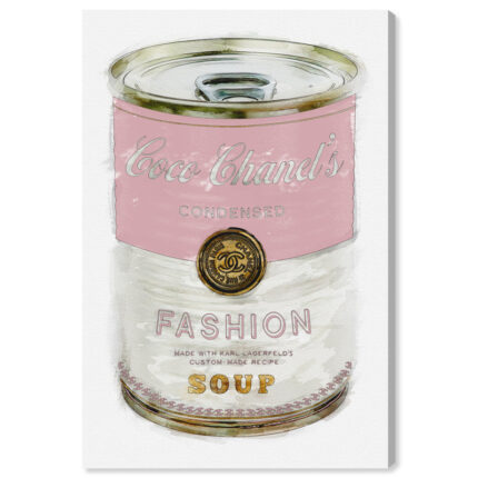 ” Fashion And Glam Fashion Soup Pink Soup Can “ - Chic Decora