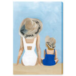 " Fashion And Glam Love You More, Glam Blue " by Oliver Gal - Image 4