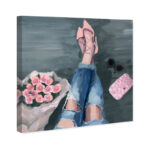 " Fashion And Glam Waiting For You Shoes And Bouquet " by Oliver Gal - Image 3