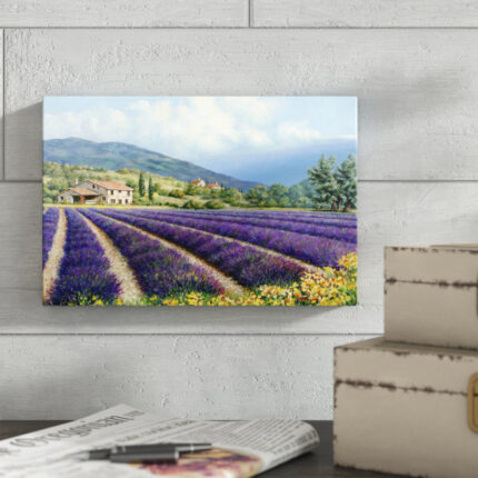 ” Fields Of Lavender ” by Michael Swanson Painting Print - Chic Decora